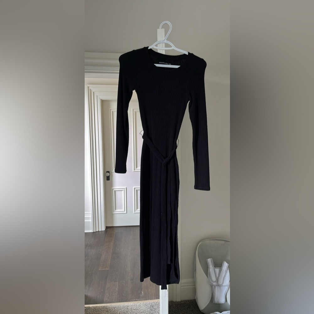 Abercrombie & Fitch Black Long Sleeve Dress